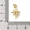 Brass Micro Pave Clear Cubic Zirconia Pendants ZIRC-I070-005G-3