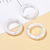 Natural Howlite Plain Band Finger Rings PW-WG26698-12-1