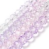 Transparent Painted Glass Beads Strands DGLA-A034-T8mm-A23-2