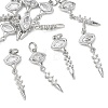 SHEGRACE Brass Clear Cubic Zirconia Pendants XGRQ3K023-540P-1