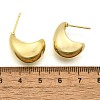 Brass Half Hoop Earrings EJEW-H104-18G-3