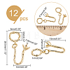 DICOSMETIC 12Pcs Brass Pendant Bails FIND-DC0002-18-2