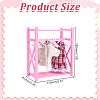 Plastic Mini Clothes Closet with Coat Hanger DOLL-WH0007-14A-2