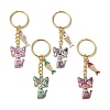 Alloy Enamel Cat Keychain KEYC-JKC01182-1