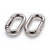 Zinc Alloy Key Clasps PALLOY-WH0056-02P-2