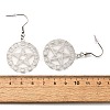 304 Stainless Steel Dangle Earrings EJEW-R015-01P-01-5