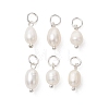 Natural Cultured Freshwater Pearl Pendants PALLOY-JF05443-02-1