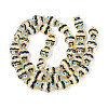 Transparent Glass and Enamel Beads Strands GLAA-T034-01B-1