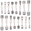 32Pcs 8 Styles Alloy Cord Ends HJEW-SC0003-11-1