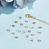 60Pcs Brass Crimp Beads KK-AR0003-26-4
