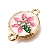 Alloy Rhinestone Enamel Connector Charms FIND-E049-11B-KCG-2