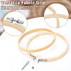 9Pcs 9 Styles Bamboo Embroidery Hoops DIY-GO0003-09-3