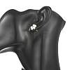 Brass & Natural Cultured Freshwater Pearl Stud Earrings EJEW-JE07492-2