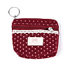 Polka Dot Cotton Cloth Wallets AJEW-N003-09-2