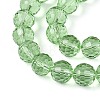 Transparent Glass Bead Strands GLAA-R095-8mm-28-3