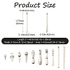 50Pcs 10 Styles Tibetan Style Alloy Charms FIND-CJ0006-06-2