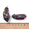 Electroplated Raw Rough Natural Quartz Crystal Big Pendants G-B077-04A-07-3