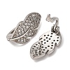 Brass Micro Pave Cubic Zirconia Pendant Bails KK-D378-15P-2