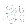 Ion Plating(IP) Rainbow Color 316 Surgical Stainless Steel Hook Earrings STAS-E009-5M-2
