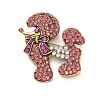 Animal Alloy Rhinestone Brooches for Clothes JEWB-C046-04E-AG-2