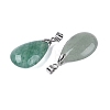 Natural Green Aventurine Pendants G-N362-03P-09-2