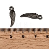 Tibetan Style Alloy Wing Charms TIBEP-3344-B-RS-2