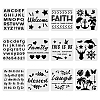Large Plastic Reusable Drawing Painting Stencils Templates Sets DIY-WH0172-080-1
