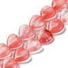 Cherry Quartz Glass Beads Strands G-I372-A02-02-1