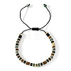 Ethnic Style Natural Mixed Gemstone Column Beads Braided Bead Bracelets for Men Women BR3776-1-1