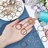 Olycraft 60Pcs 6 Colors Alloy Open Back Bezel Pendants FIND-OC0003-39-3