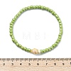 5Pcs Glass Seed Beads & Natural Sea Shell Stretch Bracelets for Women BJEW-JB13922-4