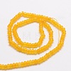Dyed Natural Malaysia Jade Rondelle Beads Strands G-E316-2x4mm-30-2