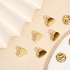 8 Sets Brass Heart Lapel Pin Brooch JEWB-CA0001-34-4