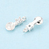 925 Sterling Silver and Cubic Zirconia Peg Bails STER-T009-25S-3