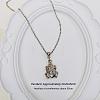 European Minimalist CCB Plastic Pendant Iron Cable Chain Necklace for Women and Girls WF8696-2-3