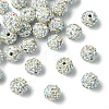 30Pcs Pave Disco Ball Beads RB-YW0001-14K-1