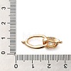 Brass Pave Cubic Zirconia Fold Over Clasps KK-E082-02G-01-3