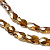 Electroplate Glass Beads Strands EGLA-P066-01A-AB12-3