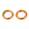 Alloy Spring Gate Rings PALLOY-WH0082-43A-1