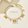 304 Stainless Steel Charm Bracelet for Women KN8980-2
