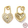 925 Sterling Silver Micro Pave Cubic Zirconia Charms STER-I010-23G-1