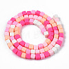 Handmade Polymer Clay Beads Strands X-CLAY-N008-061-09-2