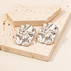 Irregular Shape Stainless Steel Stud Earrings RW8106-7-1