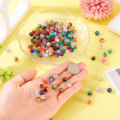 12 Colors Crackle Glass Beads CCG-TA0002-05A-1