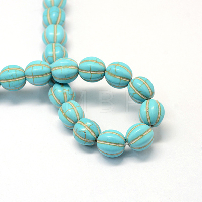Synthetic Turquoise Gemstone Bead Strands X-TURQ-S282-20-1