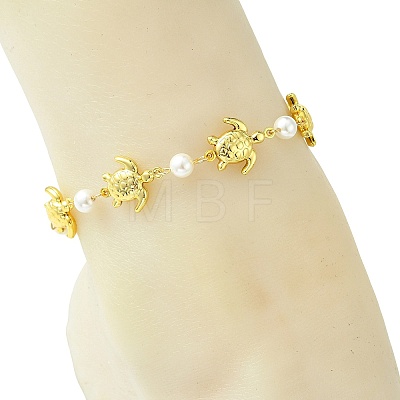 Ocean 304 Stainless Steel Sea Animals Link Chain Anklets for Women AJEW-AN00823-1