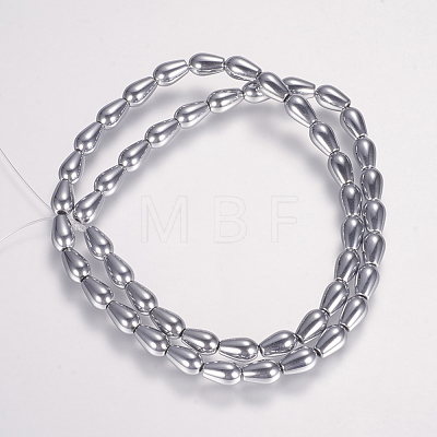 Electroplate Non-magnetic Synthetic Hematite Bead Strands X-G-P244-03D-1