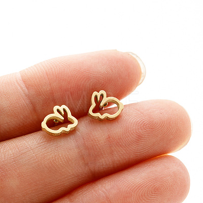201 Stainless Steel Stud Earrings FS-WGB18B1-11-1