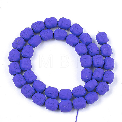 Spray Painted Non-magnetic Synthetic Hematite Beads Strands G-T116-28-19-1