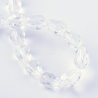 Transparent Glass Bead Strands X-GLAA-R024-6x8mm-06-1